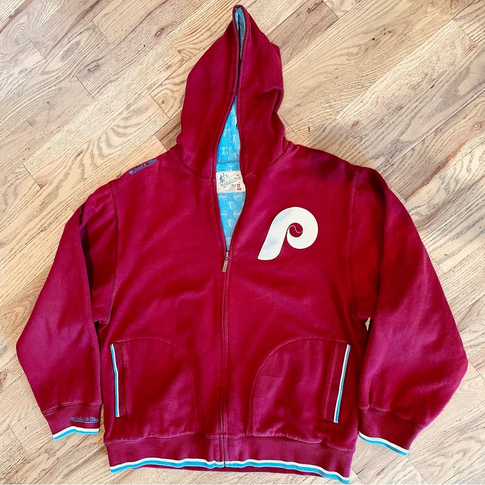 Philadelphia Phillies Mitchell and Ness throwback hoodie xl